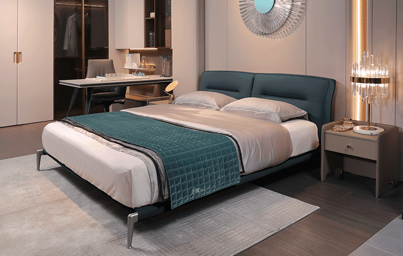 Karl leather bed